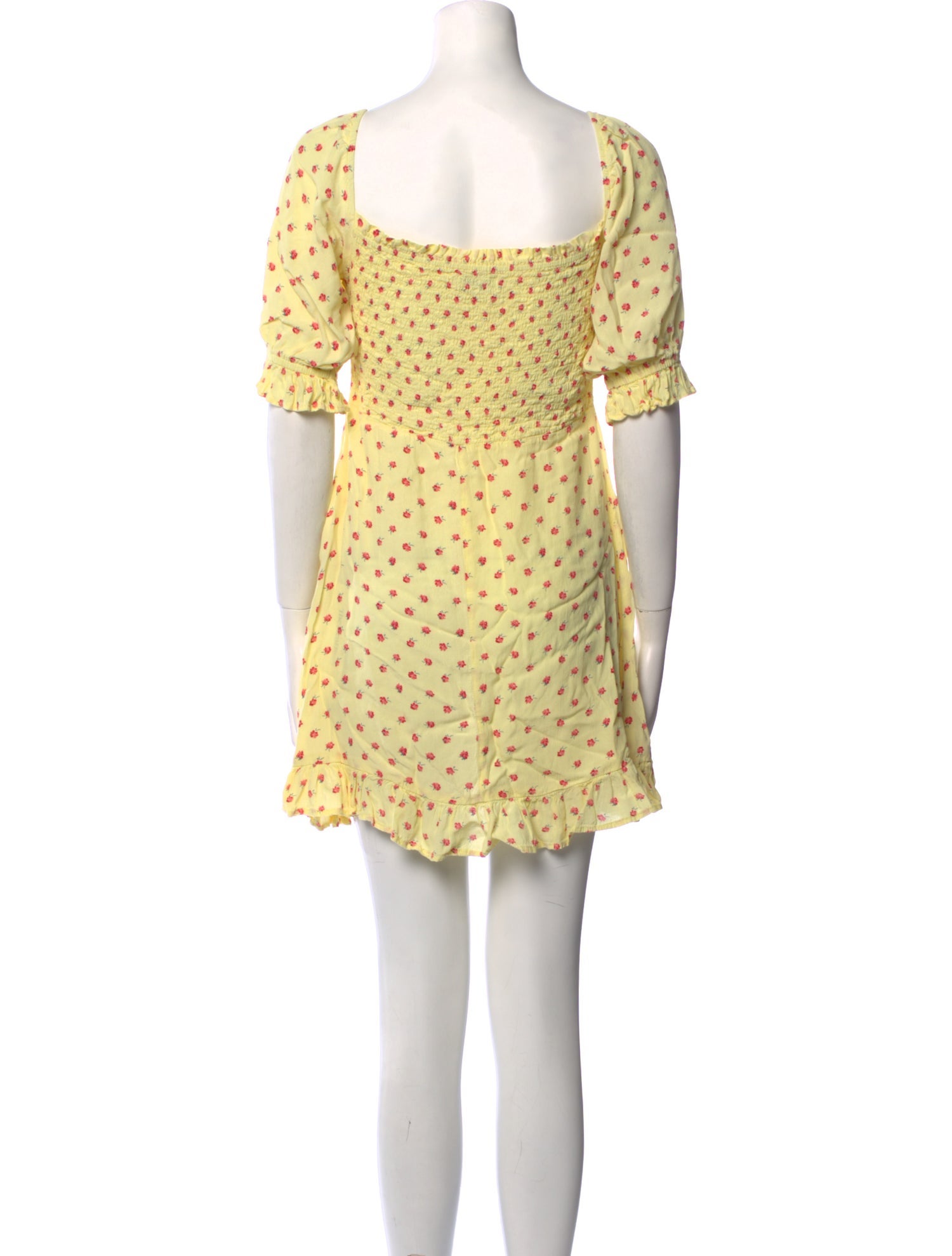 Faithfull The Brand Floral Print Mini Dress